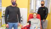 Za zápasníky dorazili Filip Macek a Matouš Kohout...