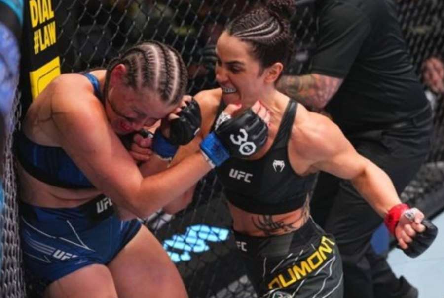 Bojovnice v UFC rozesmála komentátora. Nevydržela rány, otočila se a utekla před soupeřkou