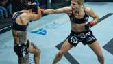 Zápasnice MMA Manon Fiorot v zápase.