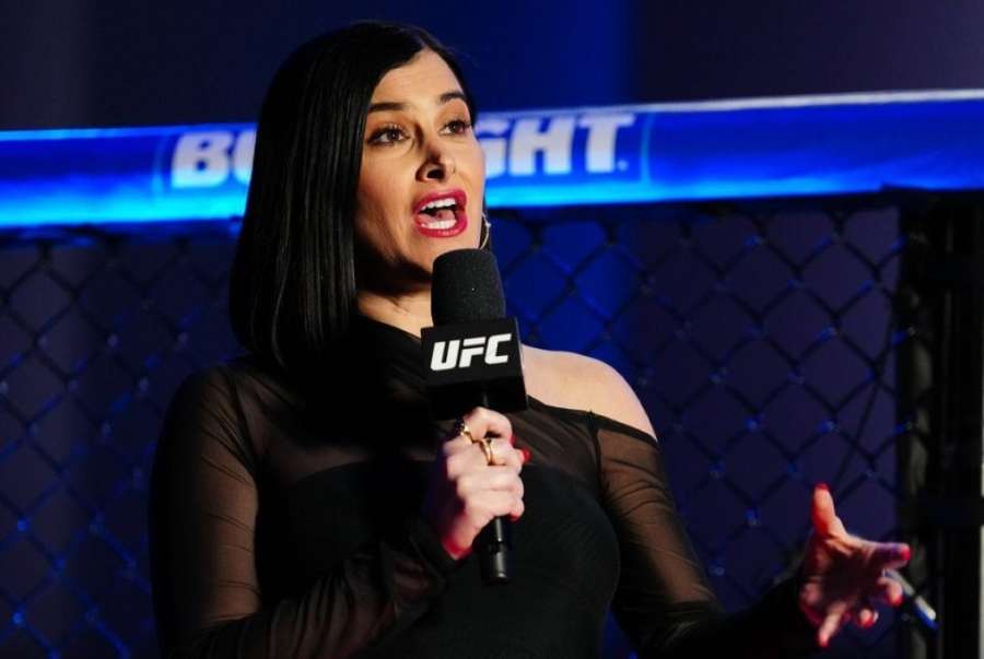 Krásná moderátorka udělala dojem. Akci UFC komentovala týden před porodem