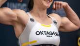 Kamila Šimková na váze. 