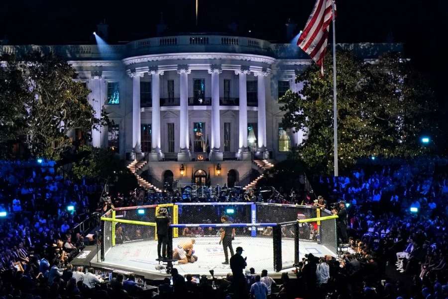 Šílenství kolem UFC v Bílém domě. Sledovanost brala dech