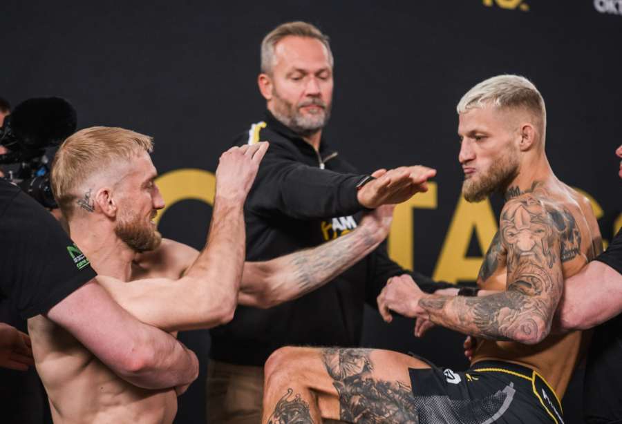 Potyčka na váze. Roušal a jeho soupeř neudrželi nervy